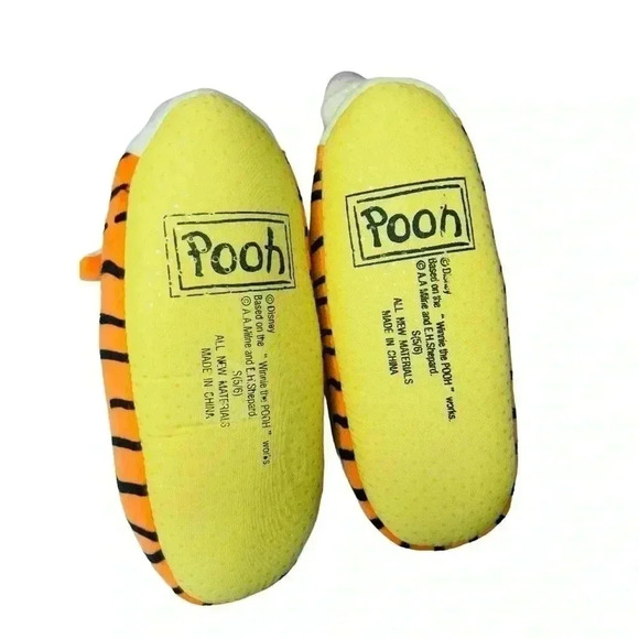 Disney Winnie The Pooh Tigger Plush Slippers Size Small (5-6)  Preowned - Picture 6 of 10